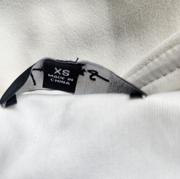 Lulus Off White Formal Grad Prom Off Shoulder Slit Dress Size XS - Picture 11 of 12